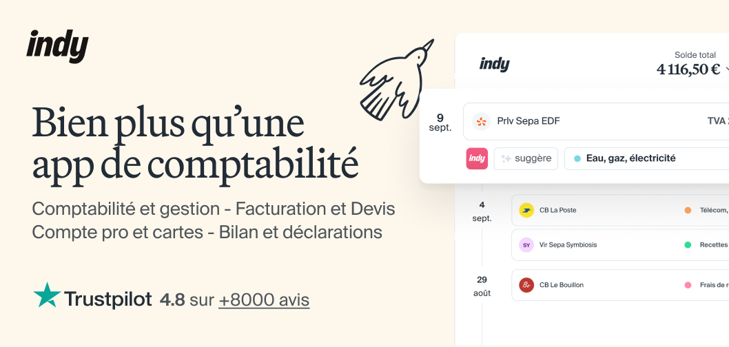 Interface Indy - Application de comptabilité